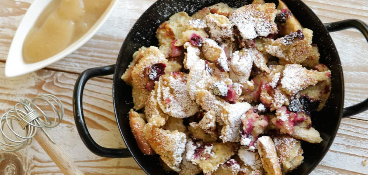 Kaiserschmarrn mit Blaubeeren